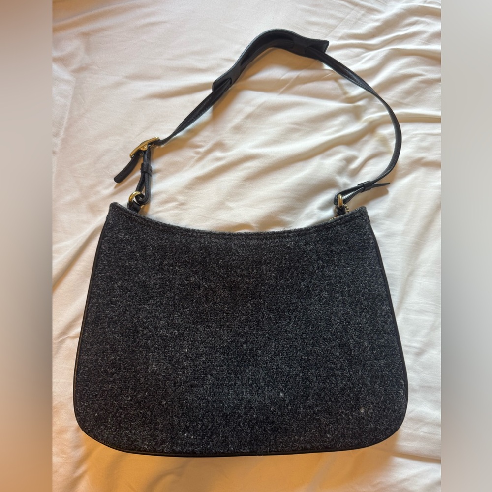 Coach wool shoulder bag